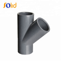 Plastic PVC 45 Degree Equal Pipe Fitting Y Tee